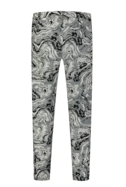 Ensemble veste pantalon oversized à motifs abstraits. veste sans capuc