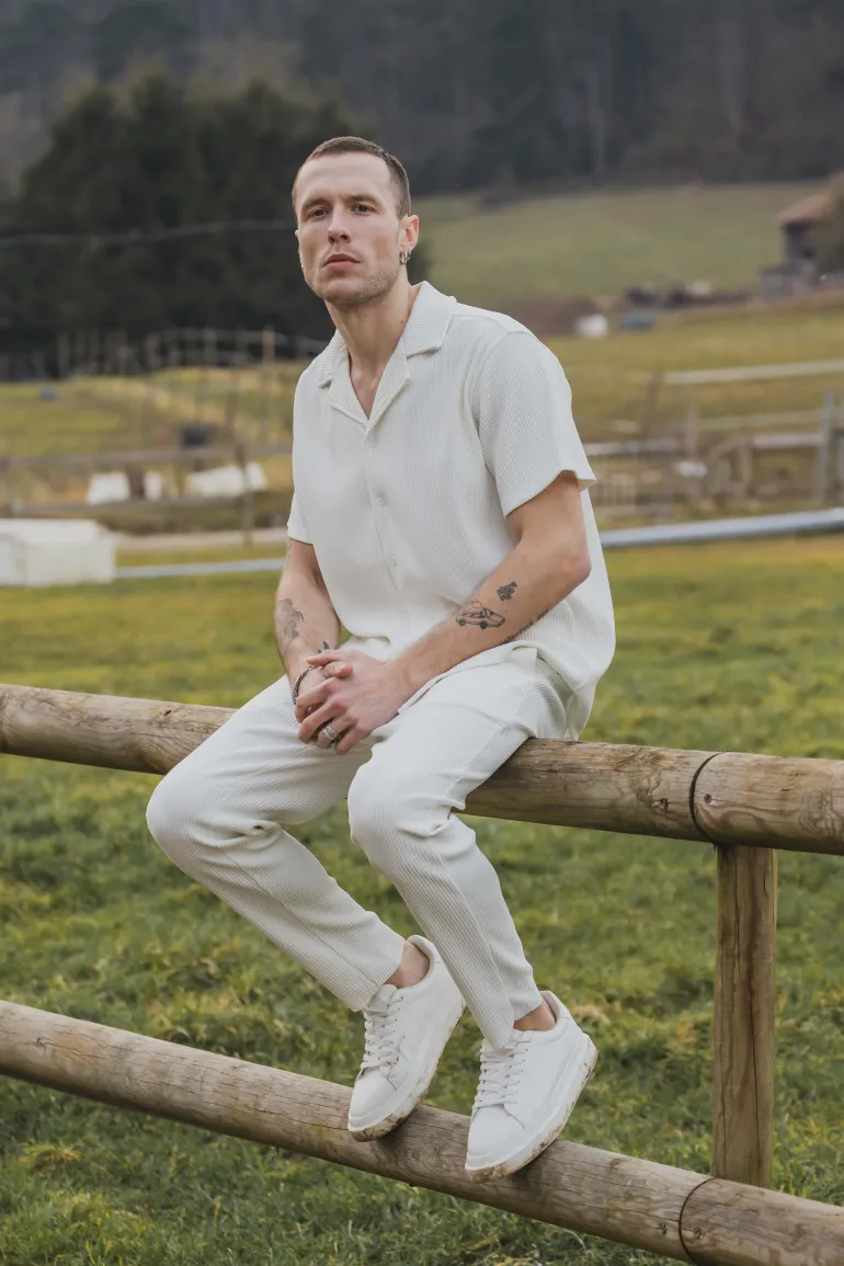 Ensemble veste pantalon uni