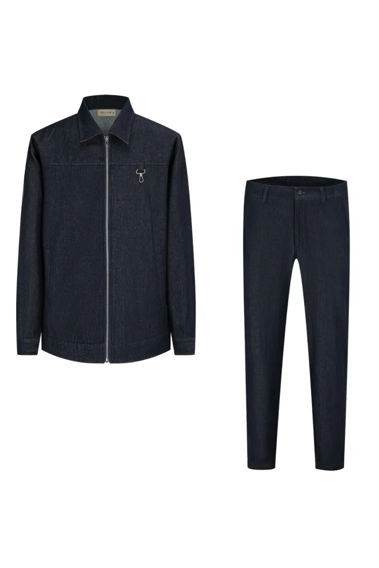 Ensemble veste pantalon workers denim