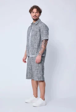 Essemble short effet jean dechirer