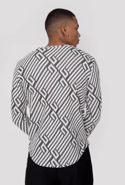 Haut manches longues avec motif brodé