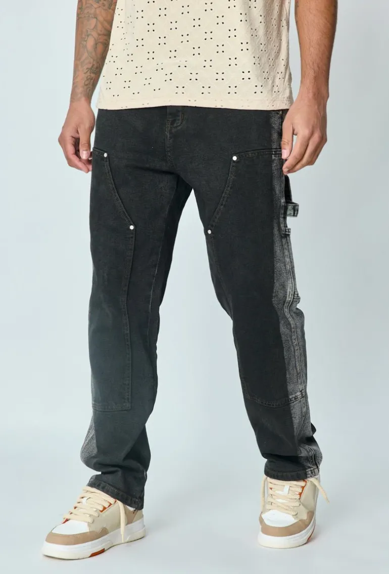 Jean bicolore loose fit