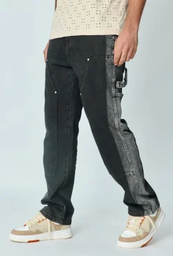 Jean bicolore loose fit