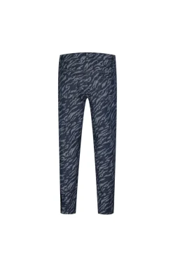 Jean large à motifs damier avec fentes