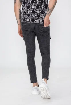 Jean skinny multipoches déchiré