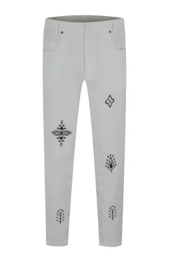 Jean uni avec broderie