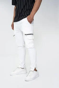 Jogger pant cargo avec detail zippé