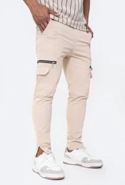 Jogger pant cargo avec detail zippé