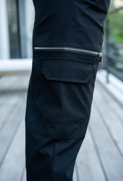 Jogger pant cargo avec detail zippé