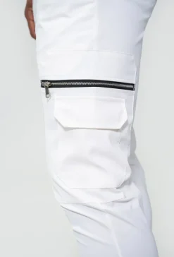 Jogger pant cargo avec detail zippé