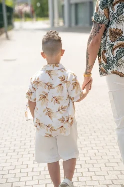 Kids enfant chemise manches courtes à imprimé fleuri