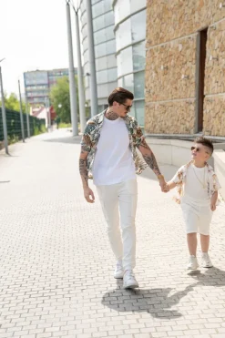 Kids enfant chemise manches courtes à imprimé fleuri