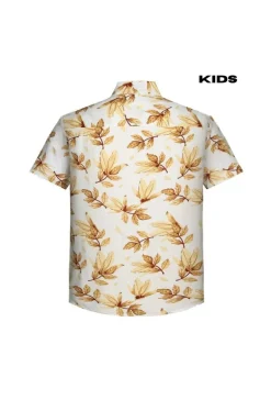 Kids enfant chemise manches courtes à imprimé fleuri