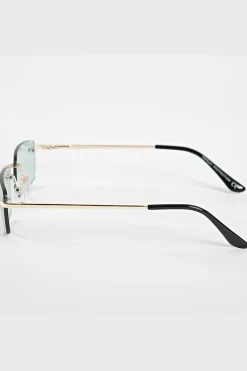 Lunettes rectangulaires sans monture