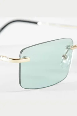Lunettes rectangulaires sans monture