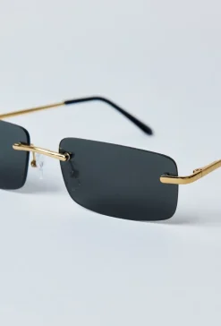Lunettes rectangulaires sans monture