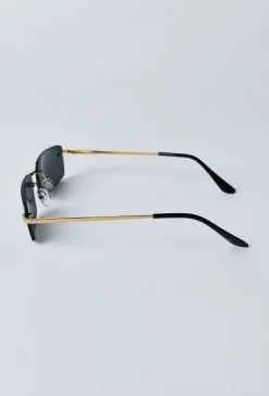 Lunettes rectangulaires sans monture