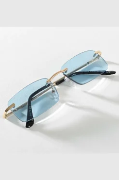 Lunettes rectangulaires sans monture