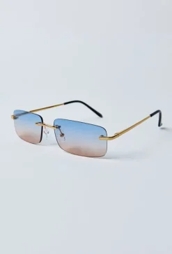 Lunettes rectangulaires sans monture