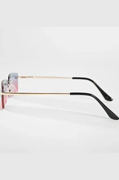 Lunettes rectangulaires sans monture