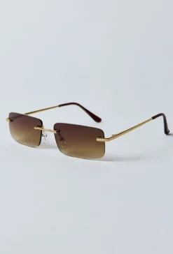 Lunettes rectangulaires sans monture