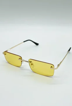 Lunettes rectangulaires sans monture