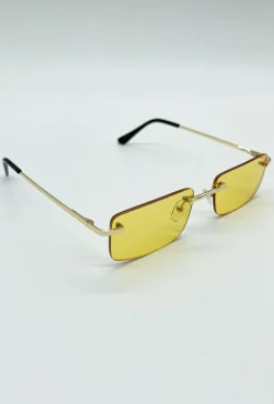 Lunettes rectangulaires sans monture