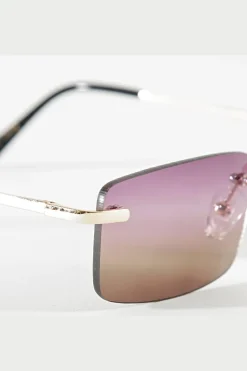 Lunettes rectangulaires sans monture