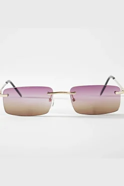 Lunettes rectangulaires sans monture