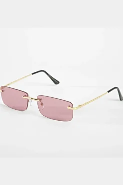 Lunettes rectangulaires sans monture