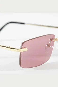 Lunettes rectangulaires sans monture