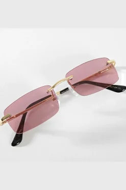 Lunettes rectangulaires sans monture