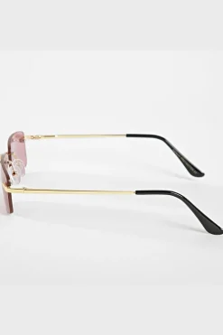 Lunettes rectangulaires sans monture