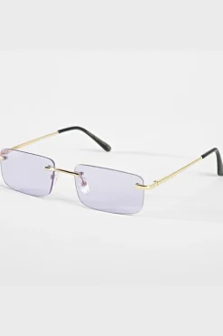 Lunettes rectangulaires sans monture
