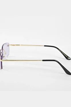 Lunettes rectangulaires sans monture