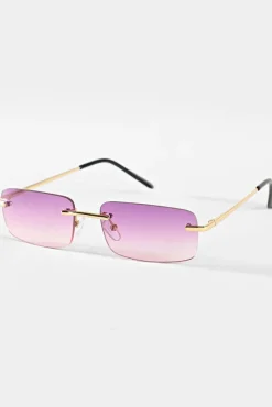 Lunettes rectangulaires sans monture