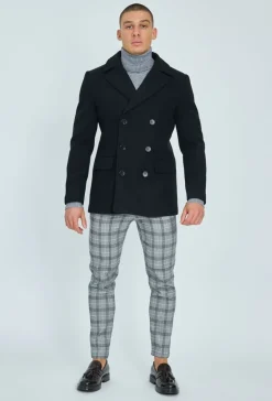 Manteau classique à boutonnage croisé