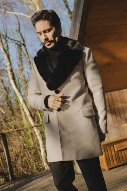 Manteau couleur uni