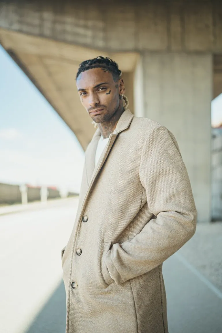 Manteau droit habillé