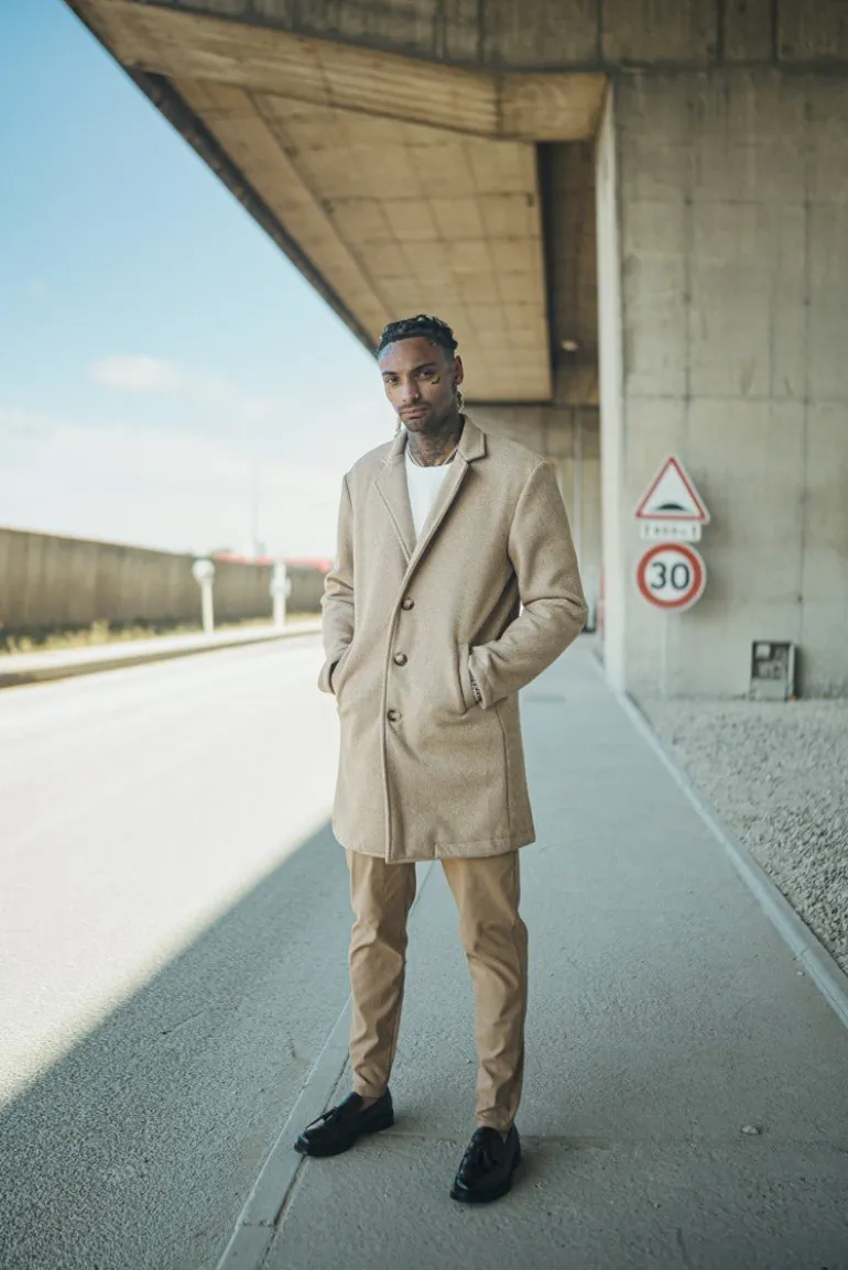 Manteau droit habillé