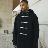 Manteau dufflecoat à capuche