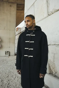Manteau dufflecoat à capuche