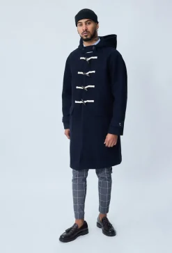 Manteau dufflecoat à capuche