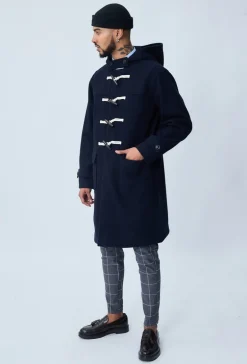 Manteau dufflecoat à capuche