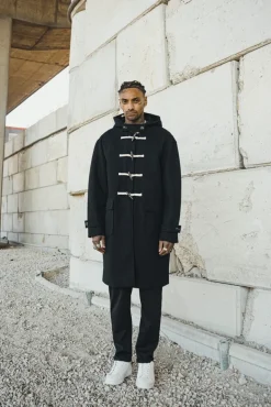 Manteau dufflecoat à capuche