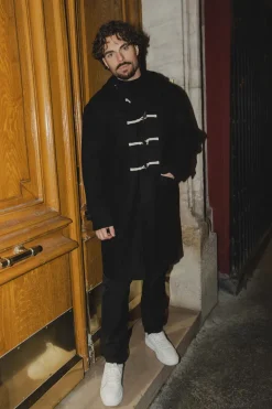 Manteau dufflecoat à capuche