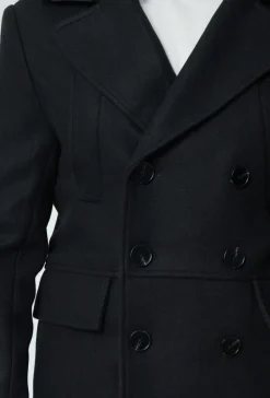 Manteau long boutonné