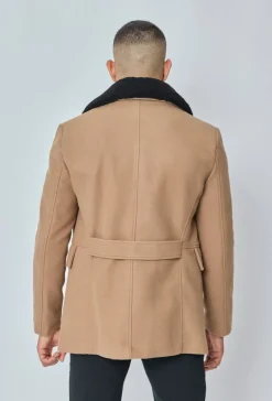 Manteau long boutonné