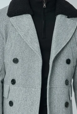 Manteau long boutonné