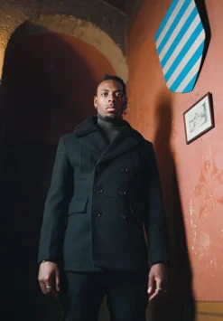 Manteau long boutonné